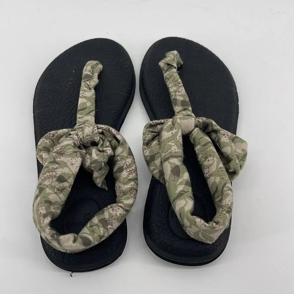 NWOT Sanuk yoga mat sling back sandals sz 7